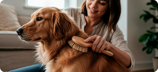 Imagen de stock de cuidados y peluquería para mascotas